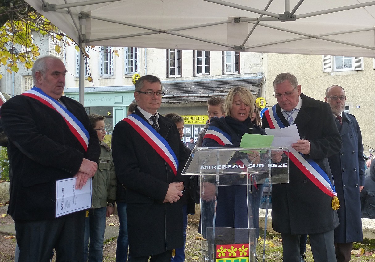 Mirebeau-sur-Bèze-Commémoration  du 11 novembre 2016