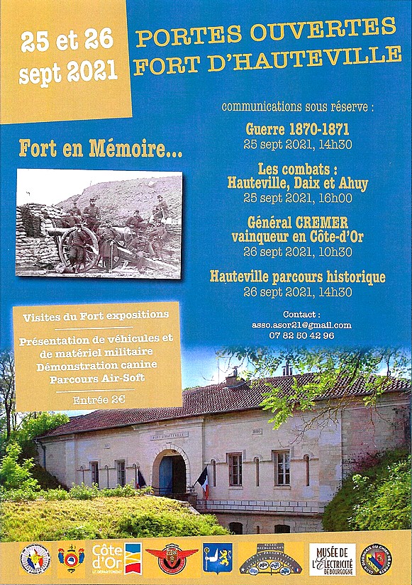 25/26 septembre 2021 – L’U.F. participe aux journées portes ouvertes au Fort de Hauteville.